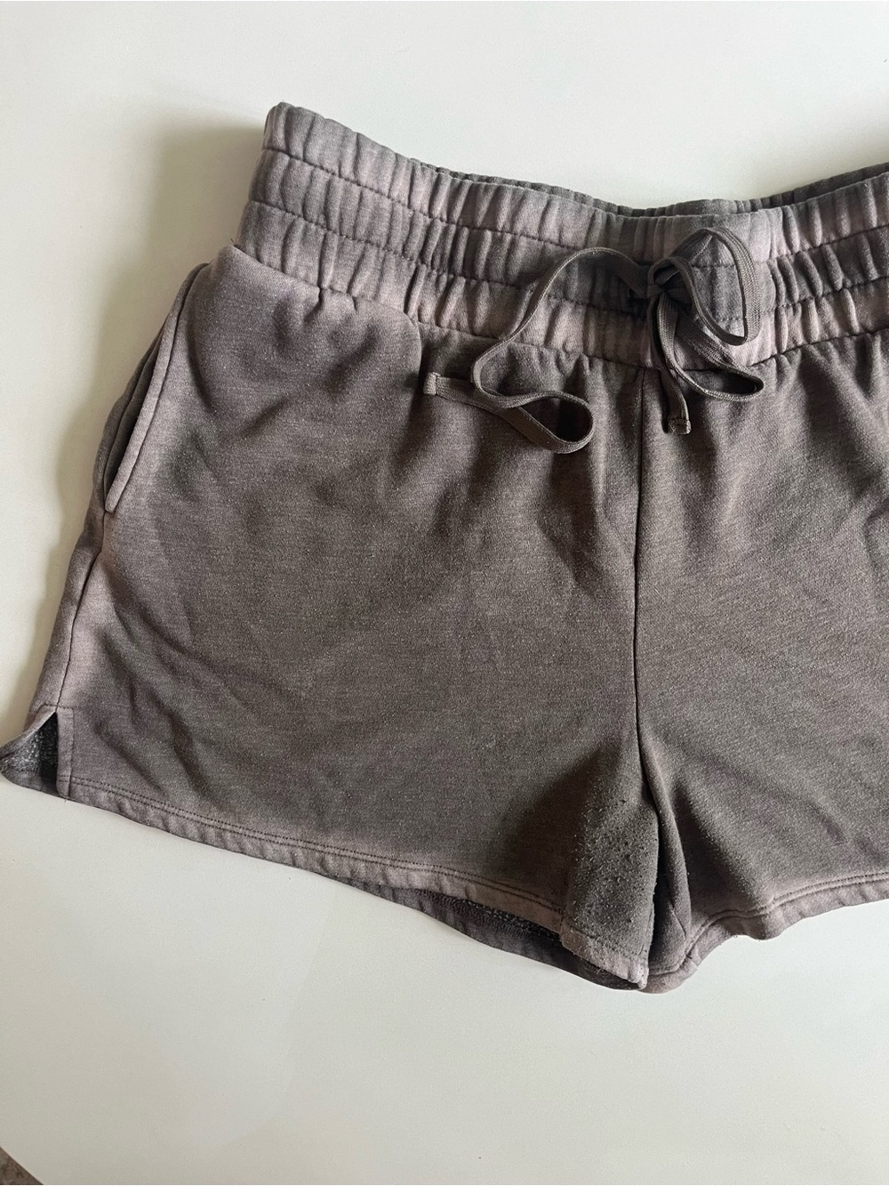 Wild Fable Women’s Drawstring Lounge Shorts, Ombre Washed Brown XL